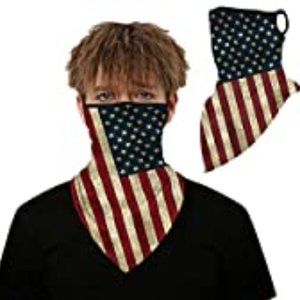 NWT Breathable Flag Face Mask Gaiter w/Ear…
